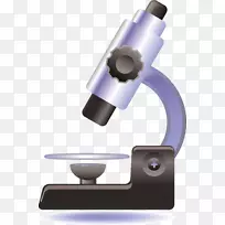 显微镜动画-蓝色显微镜