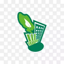 废物回收业务-绿色建筑图标