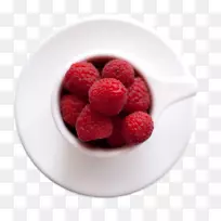 冰沙果蔓越莓蓝壁纸-一碗覆盆子