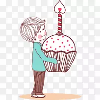 生日女友祝贺卡爱情线孩子生日
