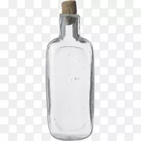 玻璃瓶透明半透明白色透明玻璃瓶软木