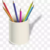 彩色铅笔-手绘彩色铅笔图案