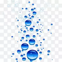 蓝色水滴-美丽的蓝色水滴
