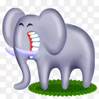 大象ICO图标-微笑的大象