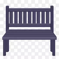 椅子长凳-紫色木棒椅