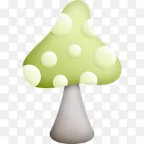 蘑菇素描夹艺术-卡通蘑菇