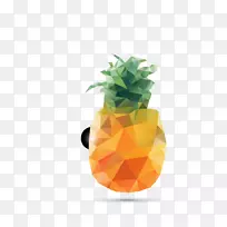 水果保税-免费菠萝剪贴画-多面体站菠萝