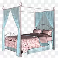 床框毛毯床垫-公主床