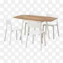 宜家PS 2012餐桌宜家PS 2012咖啡桌深色绿松石宜家PS 2012侧桌及四把椅子