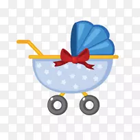 儿童bib婴儿运输图标-蓝星弓创意婴儿车