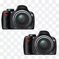 佳能Eos 5d Nikon D 3200相机-两台数码相机