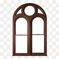 窗框门窗隔热玻璃欧式木制拱形窗材料