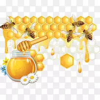 蜜蜂蜂巢-蜜蜂和蜂蜜