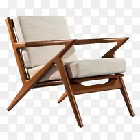 世纪中叶的伊姆斯躺椅现代家具简单的木椅质感