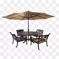 桌椅伞花园家具户外伞桌和椅子