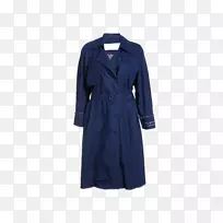 蓝色风衣袖-深蓝色夹克