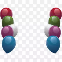 气球设计师-漂亮的彩色气球边框