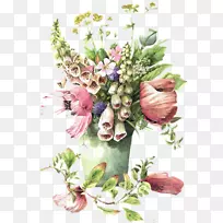 老鼠生日花束别针-老式花束
