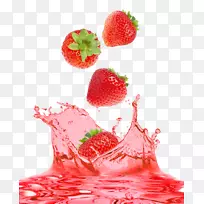 草莓汁芝士蛋糕水果美味草莓汁