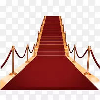 红地毯剪贴画.红色舞台楼梯