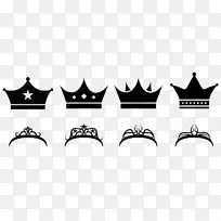 伊丽莎白女王的徽标王冠女王母黑王冠