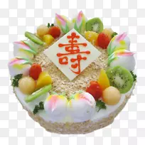 生日蛋糕冰淇淋蛋糕面包店长寿桃子生日蛋糕美味甜点