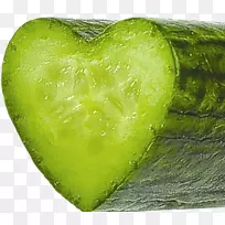 黄瓜蔬菜水果奥格里斯沙拉心形黄瓜
