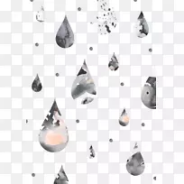 绘画插图.创造性雨滴