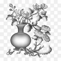花瓶绘画手持式花瓶