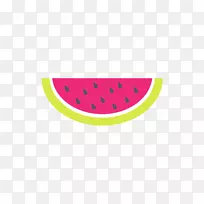 水果图案-一片红绿西瓜