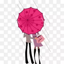 香奈儿时装展示分辨率服装壁纸手绘红色雨伞爱好者图案
