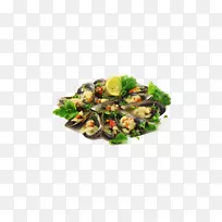 贻贝菜蛤蜊素食-彩虹美食图片