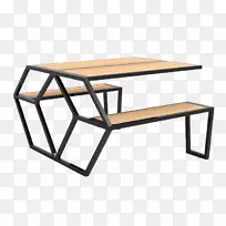 咖啡桌床头柜家具锻铁木桌