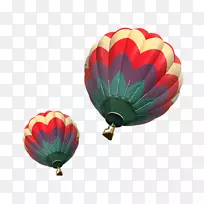 飞机热气球-两个热气球