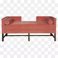 躺椅、家具、沙发、簇绒-红色床头凳子