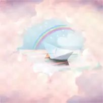 设计师彩虹-纸船