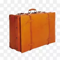 手提箱行李旅行.棕色简单行李装饰图案