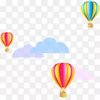 香港剪贴画气球元素-彩色气球云