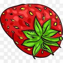 草莓果卡通-红色卡通草莓