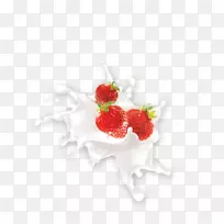 草莓汁奶昔椰奶草莓