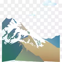 舞台风光景观手彩云冰山