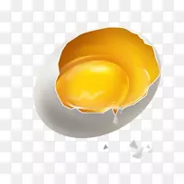 蛋黄蛋壳破蛋