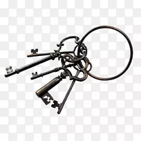逃逸室魏玛图书馆钥匙-复古金属钥匙