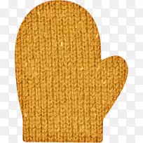 手套羊毛设计师-创造性橙色手套