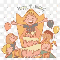 生日蛋糕派对祝你生日快乐生日派对