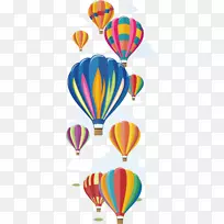 热气球节海报剪贴画-热气球节海报背景材料