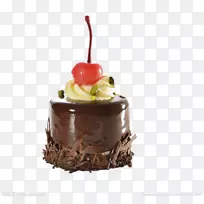 圣代巧克力蛋糕摩丝卡通创意美食卡通巧克力蛋糕