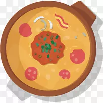 摩洛哥菜鸡汤玉米汤配方-比萨饼材料图片