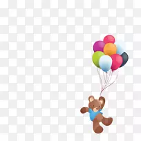 气球剪辑艺术-熊气球