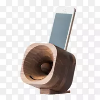 iphone 5s放大器扩音器智能手机木制扬声器